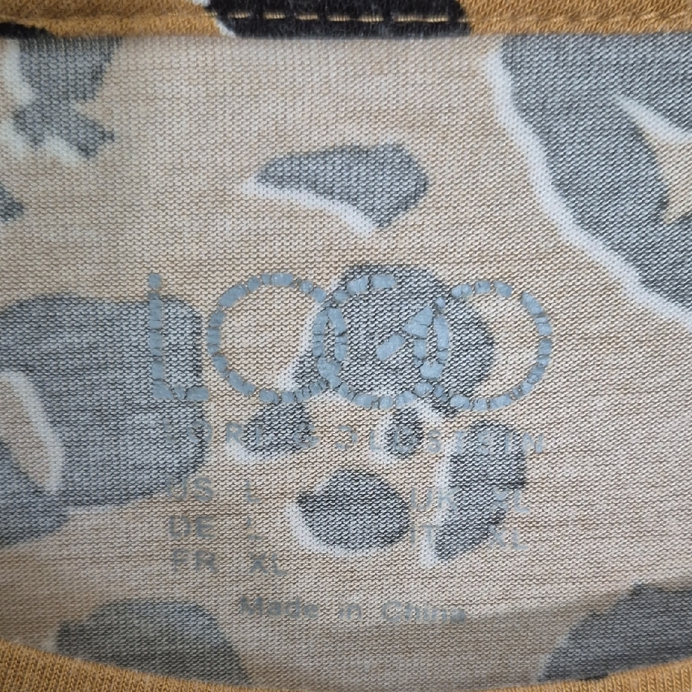 LOGO by Lori Goldstein Tan Leopard Print Tunic - Picture 3 of 5